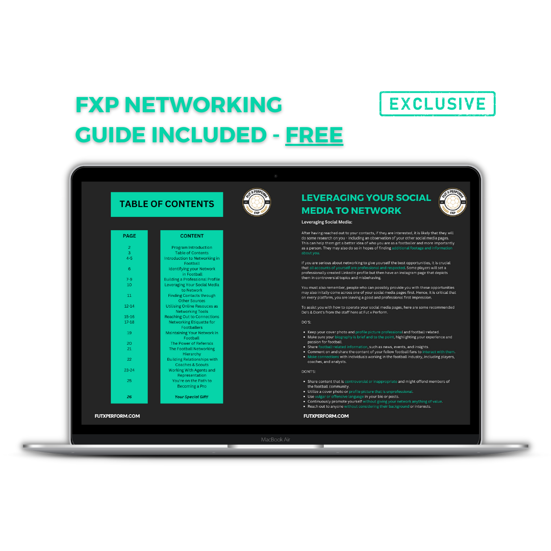 FxP Pro Networking Package: Networking Guide to build Professional Connections - Fut x Perform